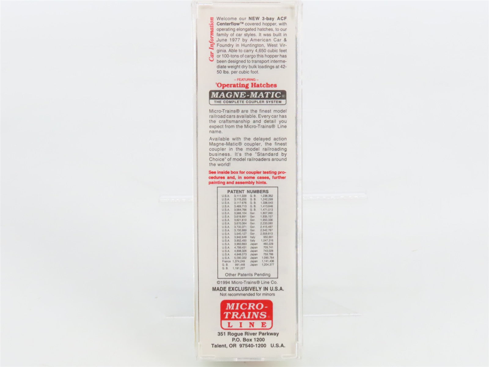 N Scale Micro-Trains MTL 94010 SSW Cotton Belt 3-Bay Covered Hopper 78732 RTR