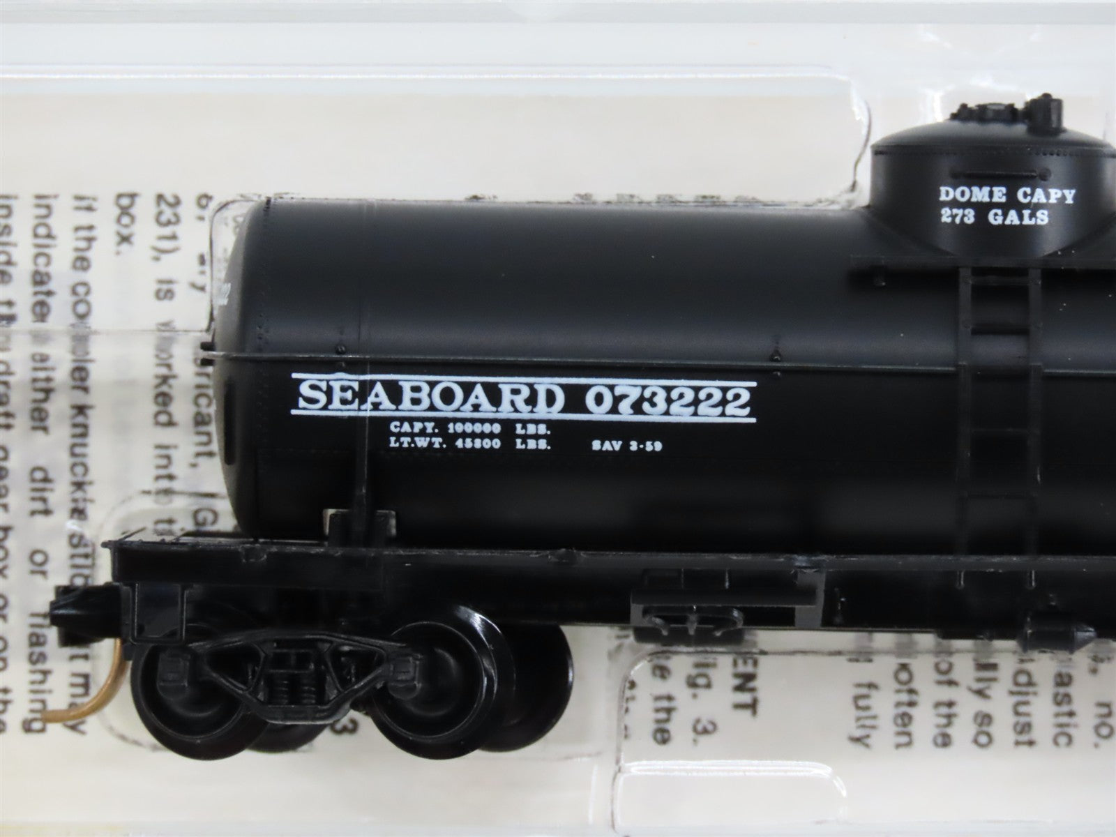 N Scale Micro-Trains MTL 65360 Seaboard 39' Single Dome Tank Car 073222 RTR