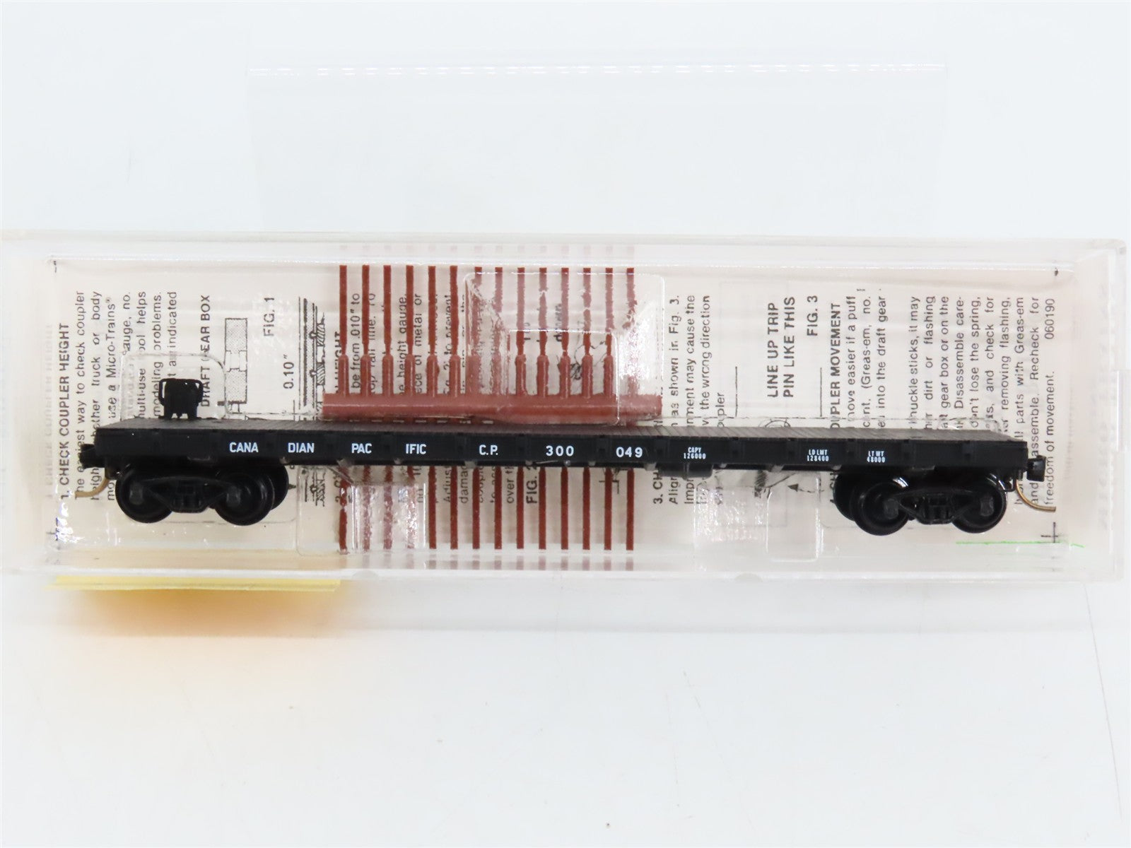 N Scale Micro-Trains MTL 44040 CP Canadian Pacific 50' Flat Car 300049 RTR