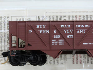 N Scale Micro-Trains MTL 57100 PRR Pennsylvania 33' 2-Bay Hopper 220877 RTR