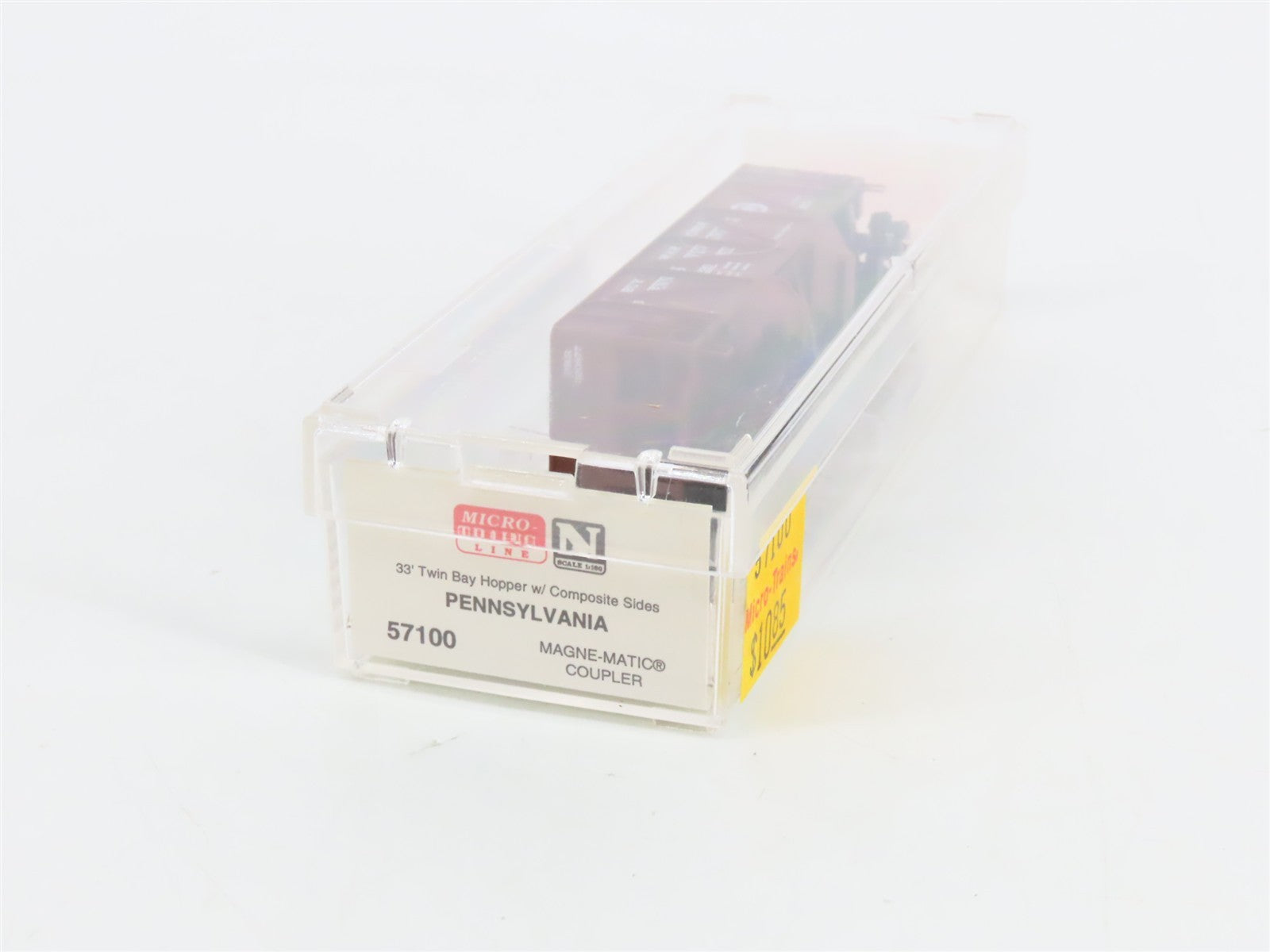N Scale Micro-Trains MTL 57100 PRR Pennsylvania 33' 2-Bay Hopper 220877 RTR
