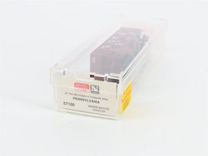 N Scale Micro-Trains MTL 57100 PRR Pennsylvania 33' 2-Bay Hopper 220877 RTR
