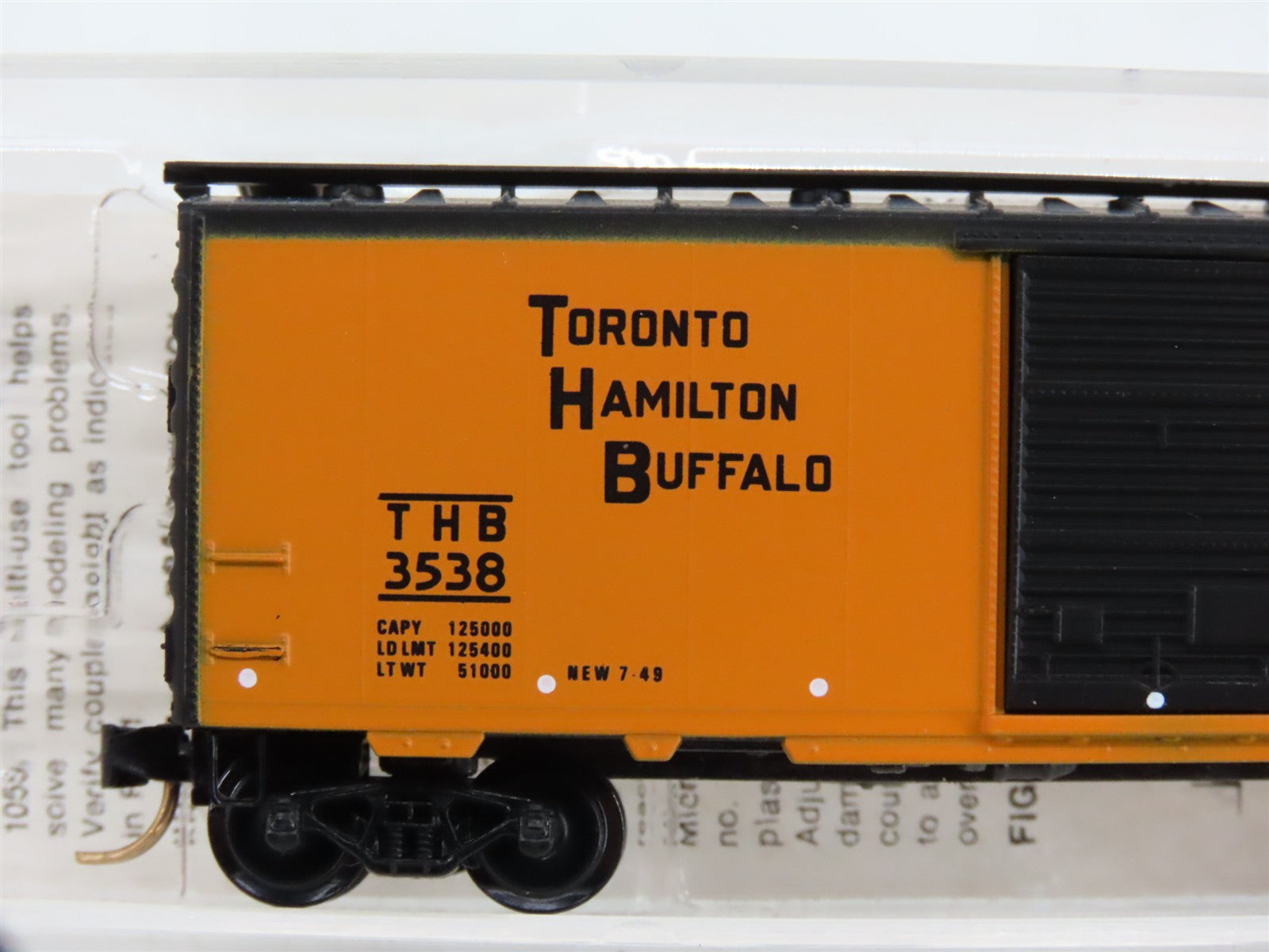N Scale Micro-Trains MTL 20036 THB Toronto, Hamilton & Buffalo 40' Box Car RTR