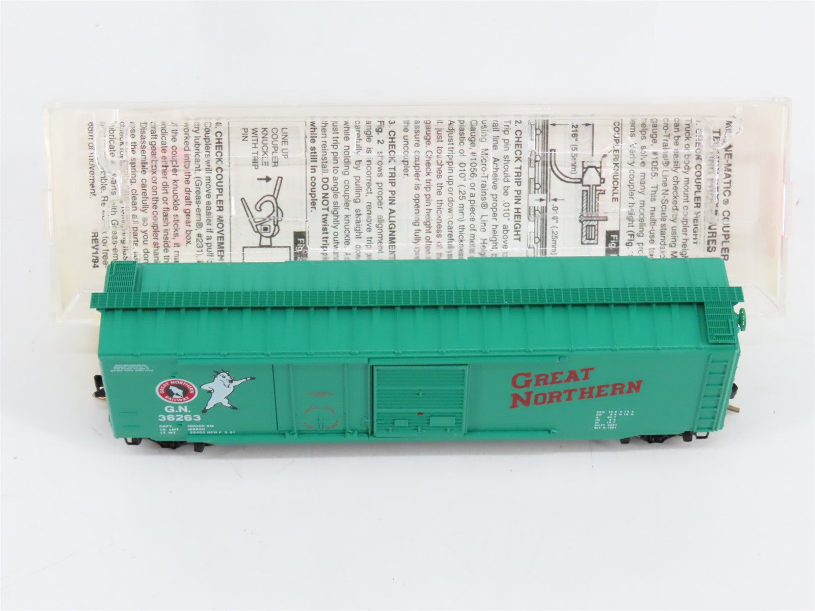 N Scale Micro-Trains MTL 33120 GN Great Northern 50' Box Car 36263 RTR