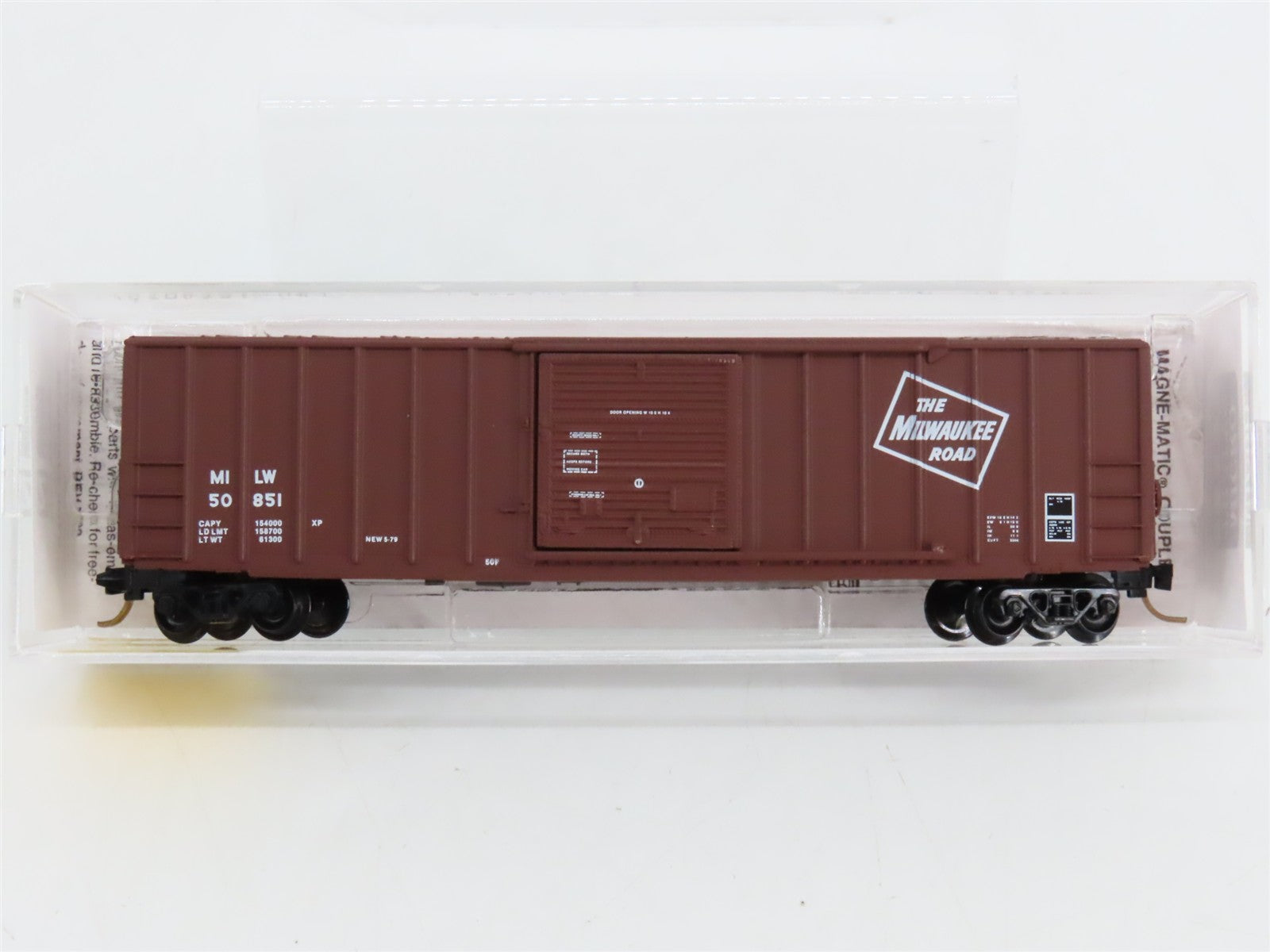 N Scale Micro-Trains MTL 25310 MILW Milwaukee Road 50' Rib Side Box Car RTR