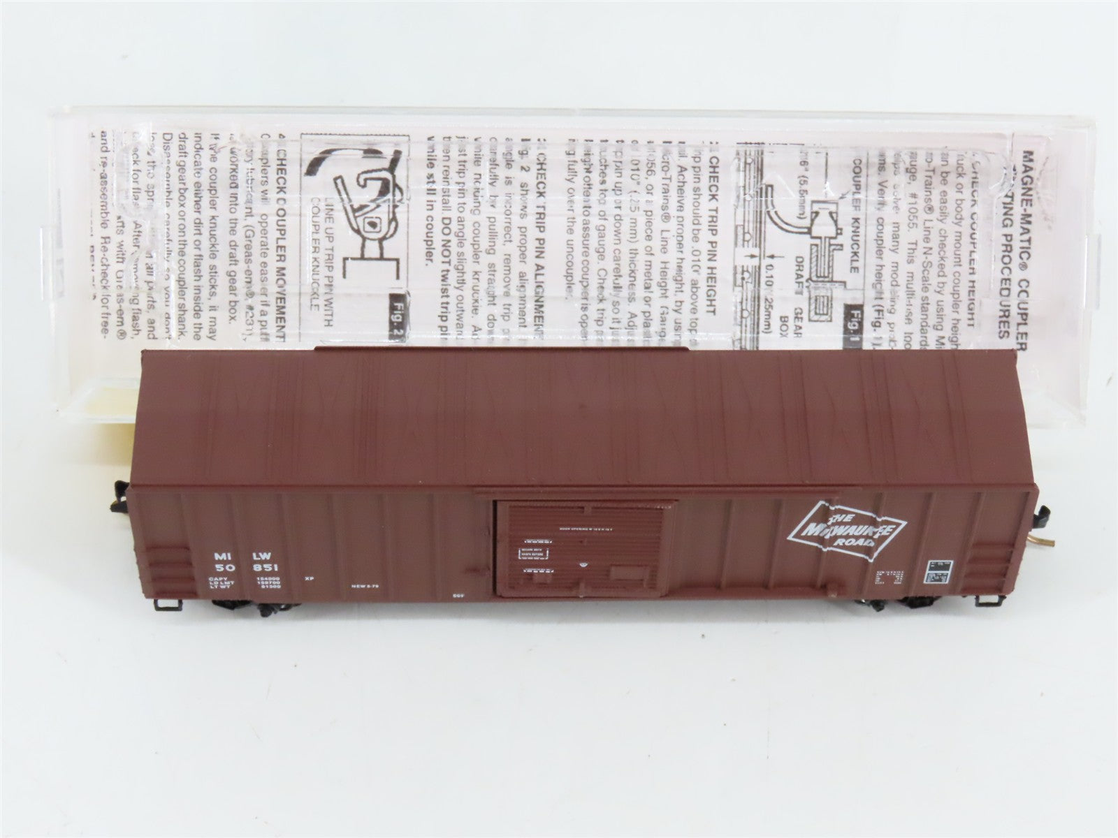 N Scale Micro-Trains MTL 25310 MILW Milwaukee Road 50' Rib Side Box Car RTR