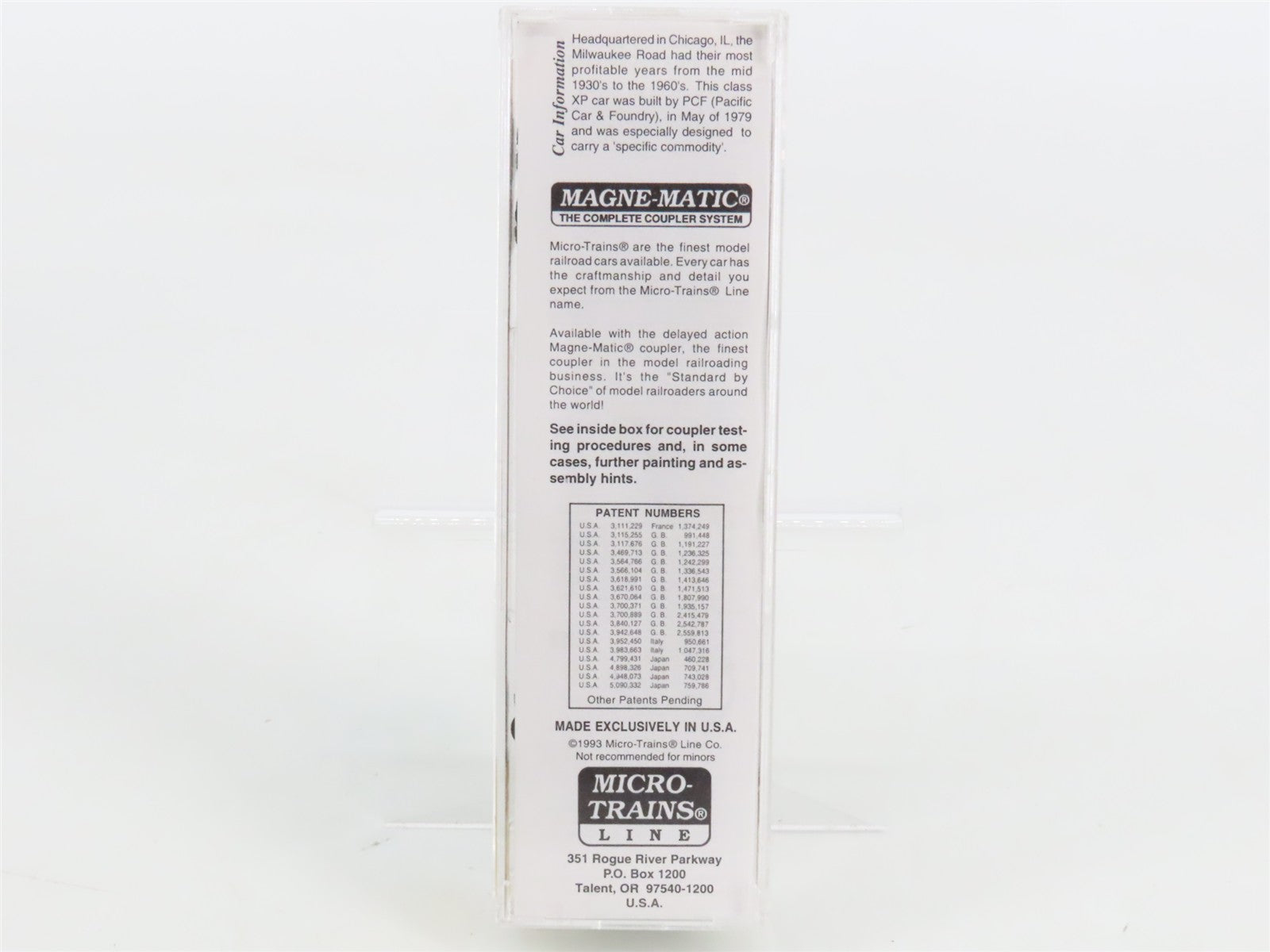 N Scale Micro-Trains MTL 25310 MILW Milwaukee Road 50' Rib Side Box Car RTR