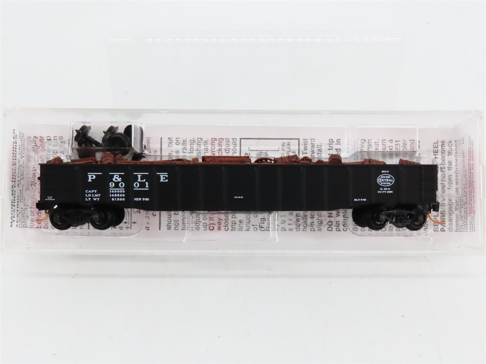 N Scale Micro-Trains MTL 105580.2 Pittsburgh & Lake Erie 50' Gondola RTR