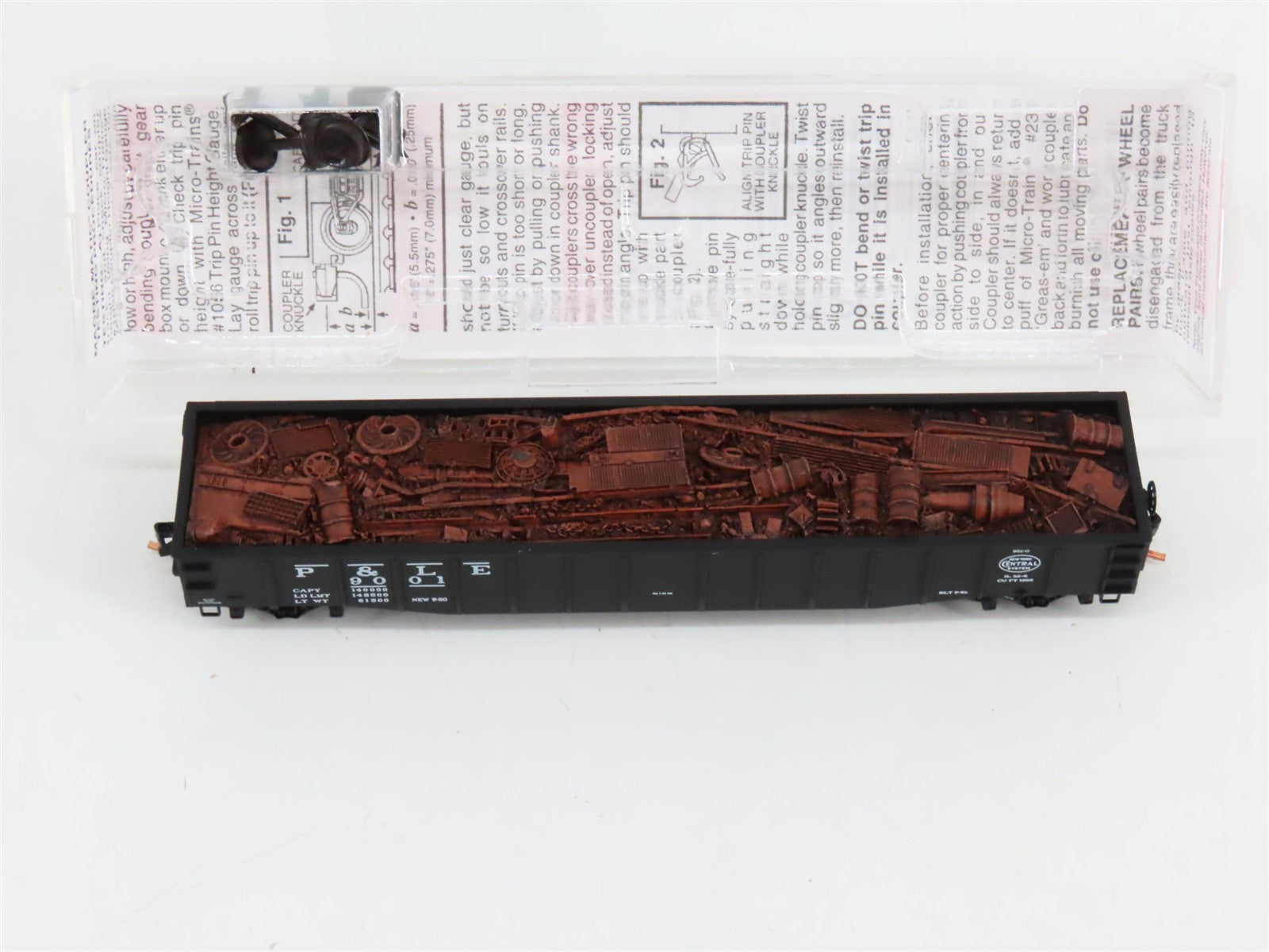 N Scale Micro-Trains MTL 105580.2 Pittsburgh & Lake Erie 50' Gondola RTR