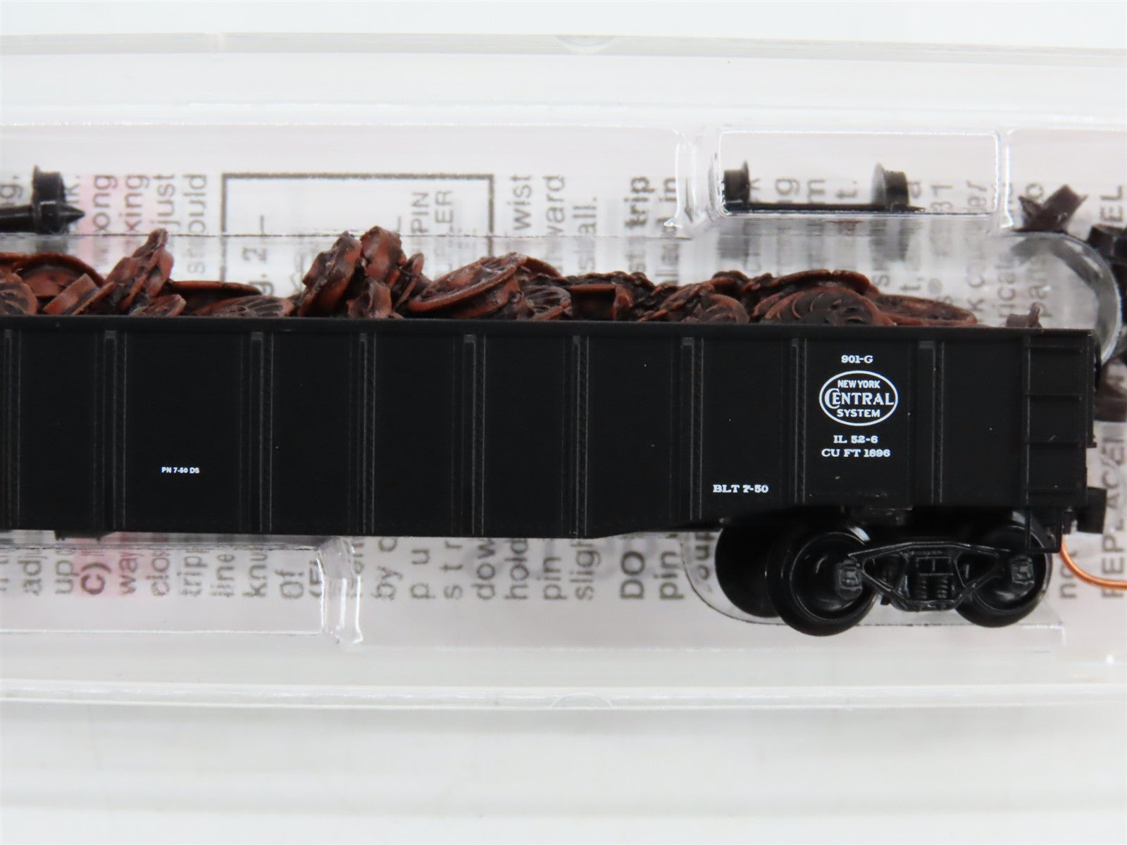 N Scale Micro-Trains MTL 105580.1 P&LE Pittsburgh & Lake Erie 50' Gondola RTR