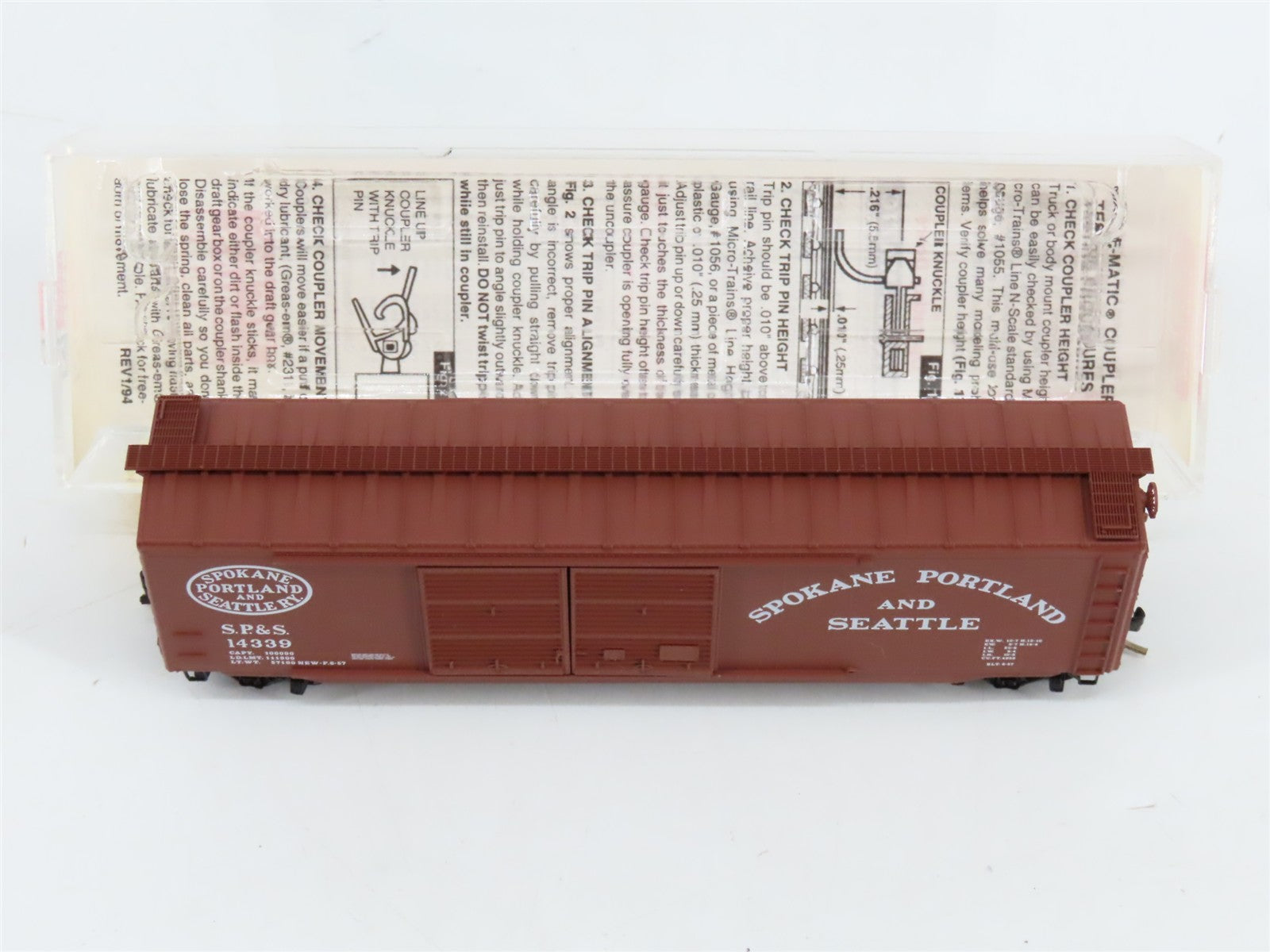 N Scale Micro-Trains MTL 34210 SP&S Spokane, Portland & Seattle 50' Box Car RTR