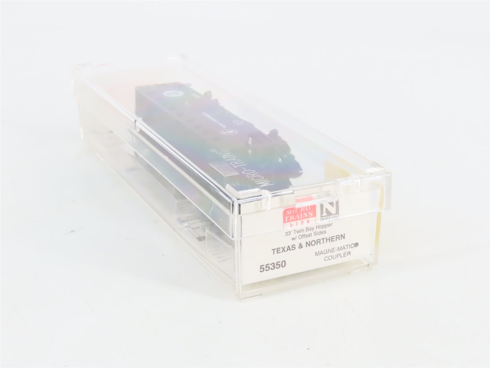 N Scale Micro-Trains MTL 55350 TN Texas & Northern 33' 2-Bay Hopper 108751 RTR