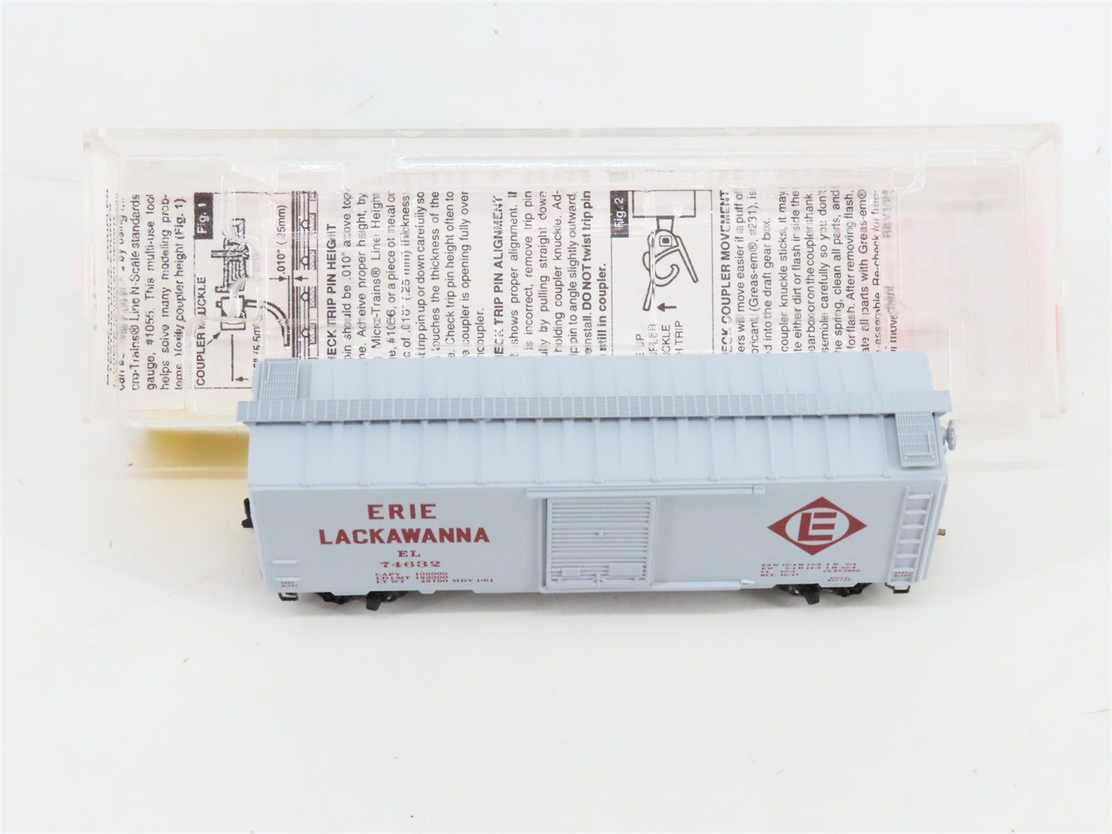 N Scale Micro-Trains MTL 20360 EL Erie Lackawanna 40' Box Car 74632 RTR
