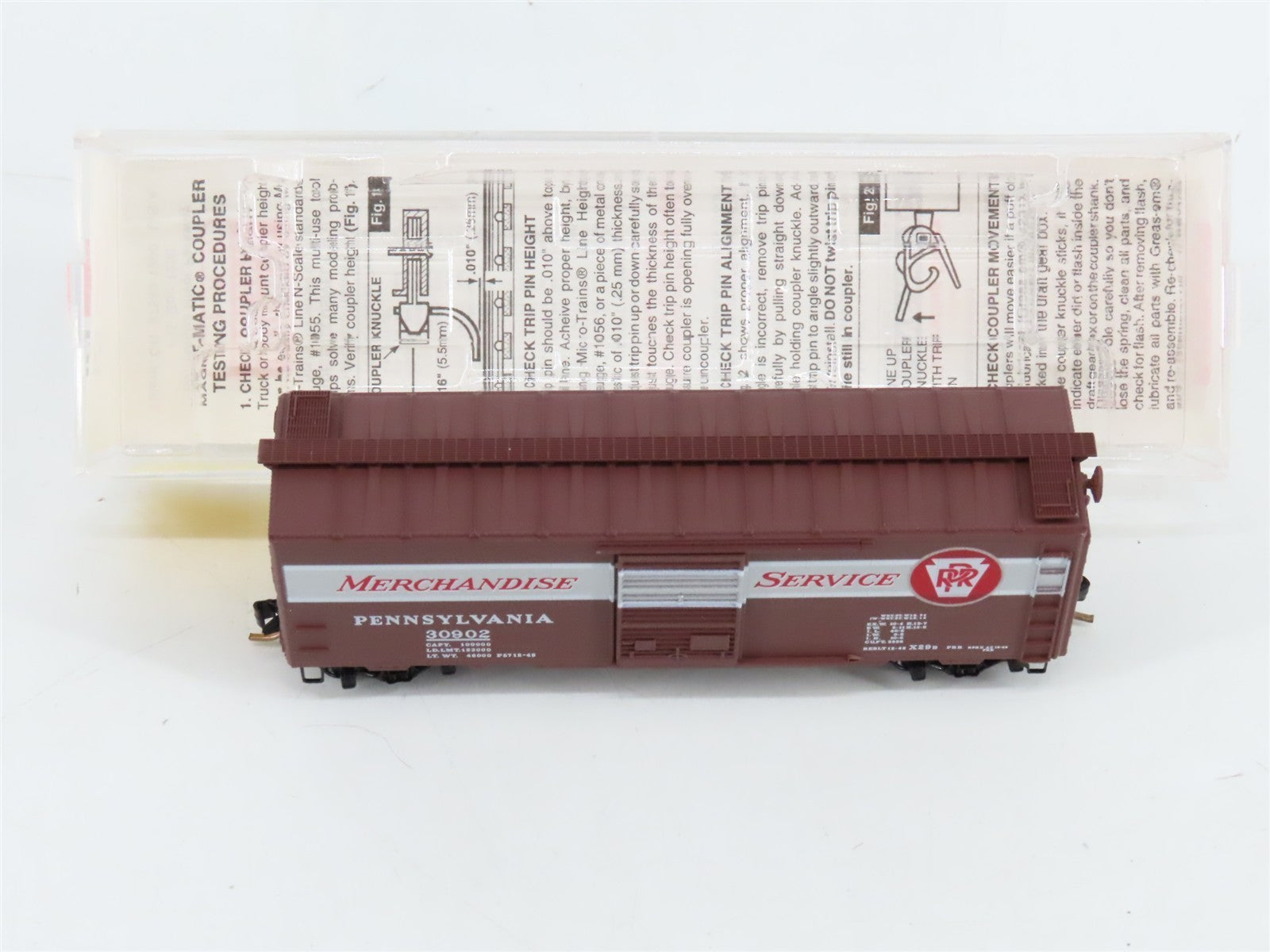 N Micro-Trains MTL 20066 PRR Pennsylvania Merchandise Service 40' Boxcar #30902