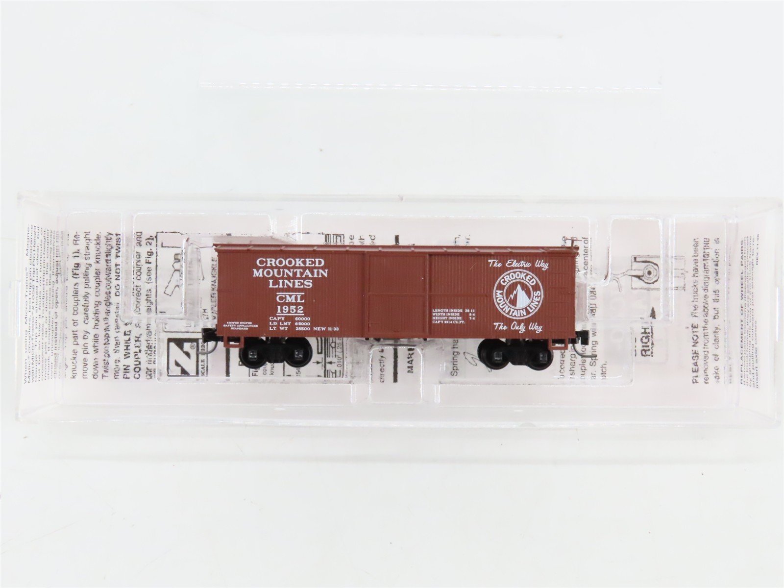 Z Scale Micro-Trains MTL 50000192 CML Crooked Mountain Lines 40' Box Car RTR