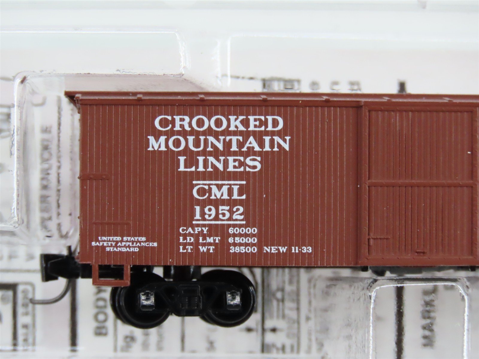 Z Scale Micro-Trains MTL 50000192 CML Crooked Mountain Lines 40' Box Car RTR