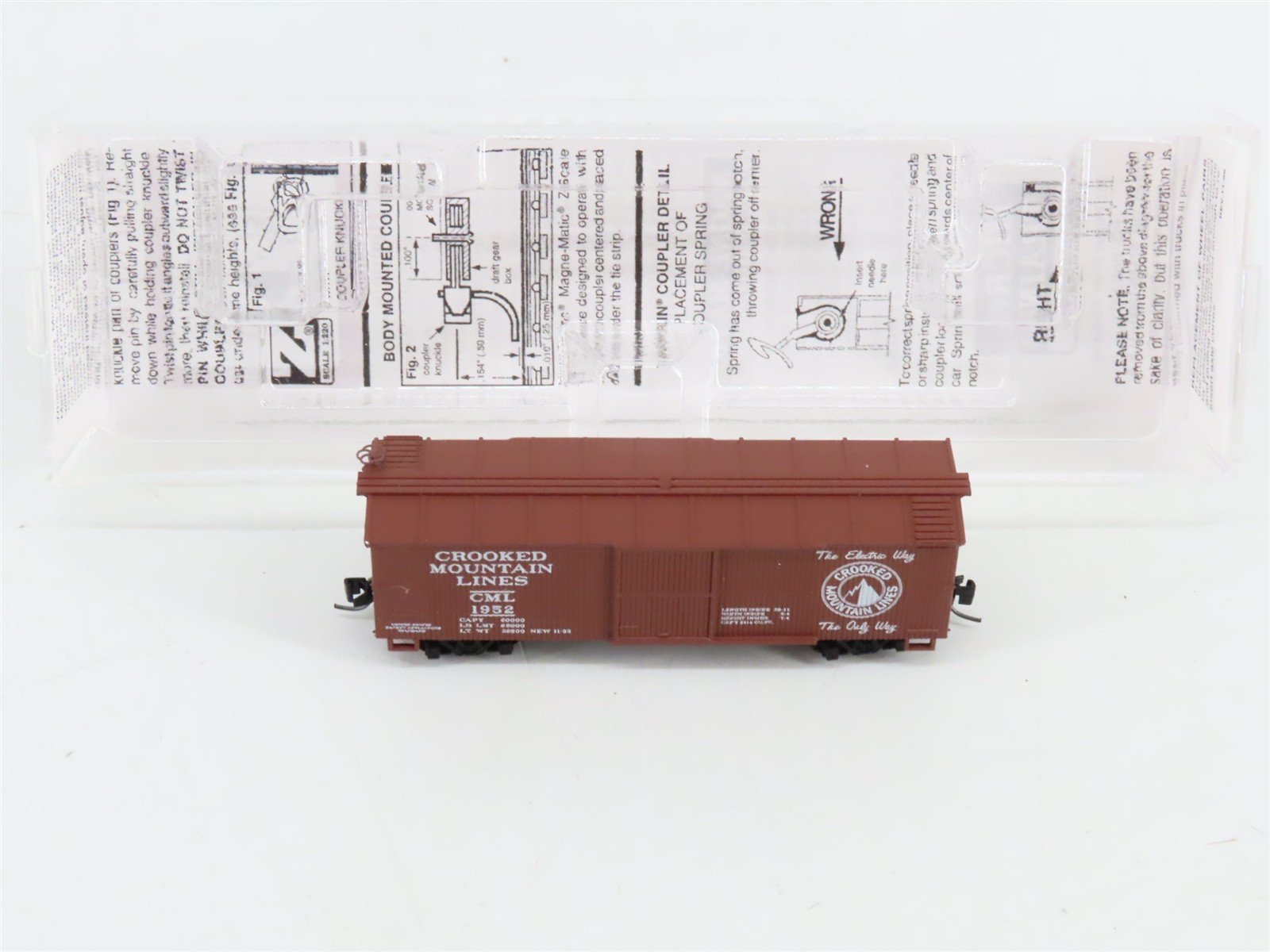 Z Scale Micro-Trains MTL 50000192 CML Crooked Mountain Lines 40' Box Car RTR