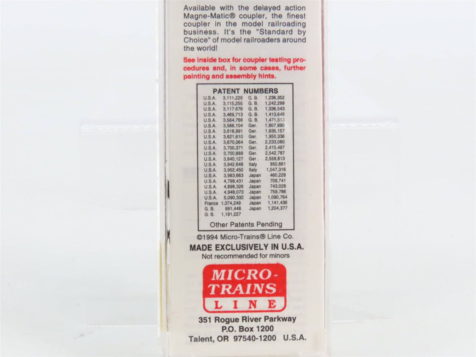 N Scale Micro-Trains MTL 23210 G.N. Great Northern 40' Double Door Box Car RTR