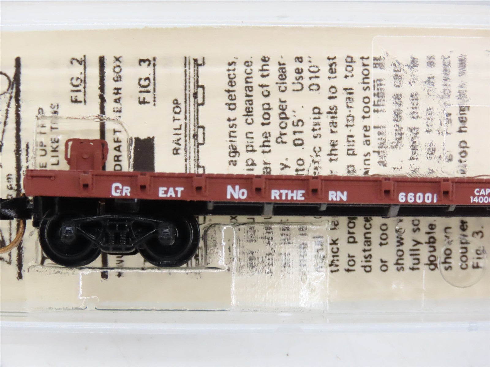 N Scale Kadee Micro-Trains MTL 44010 GN Great Northern 50' Flat Car #66001