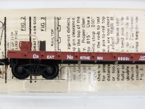 N Scale Kadee Micro-Trains MTL 44010 GN Great Northern 50' Flat Car #66001