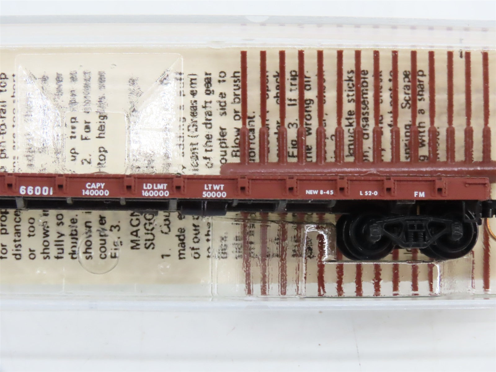 N Scale Kadee Micro-Trains MTL 44010 GN Great Northern 50' Flat Car #66001