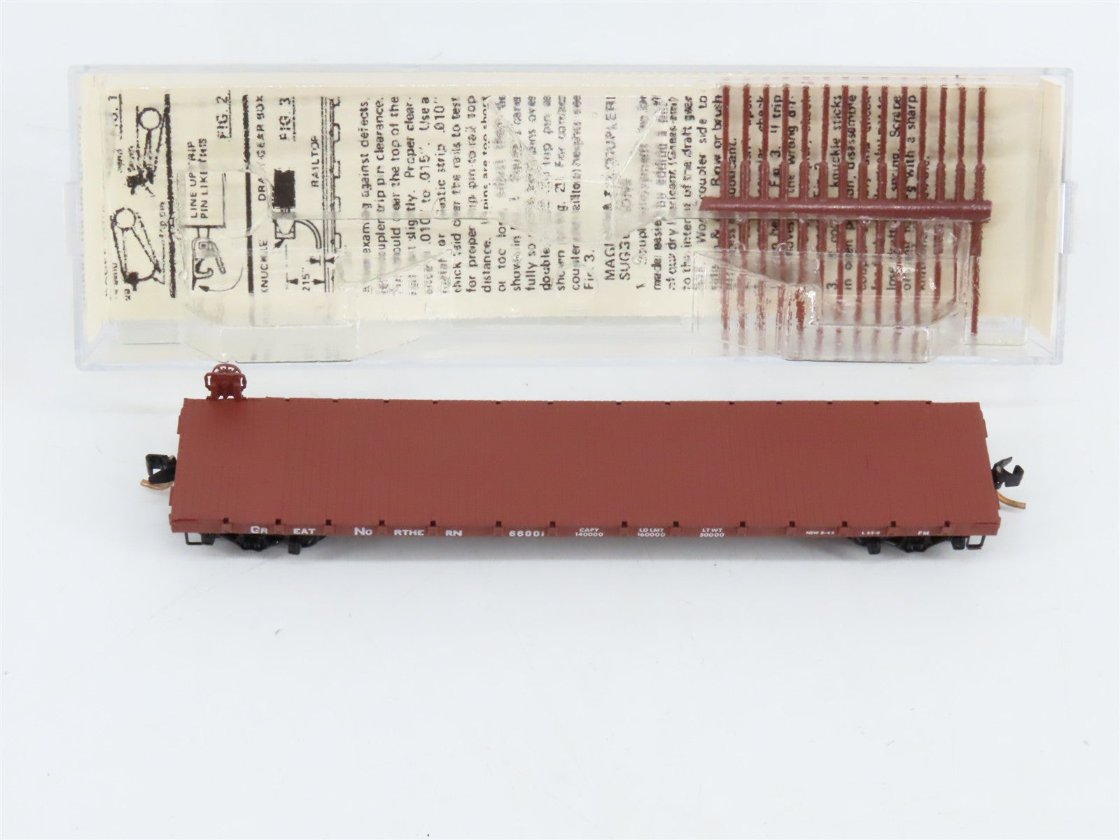N Scale Kadee Micro-Trains MTL 44010 GN Great Northern 50' Flat Car #66001