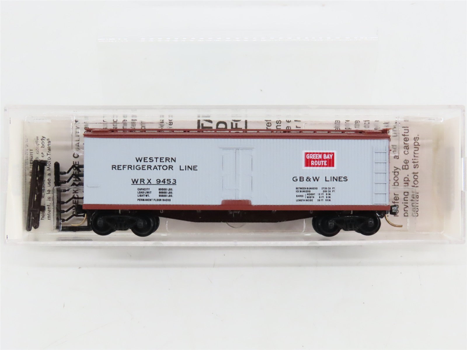 N Scale Micro-Trains MTL 49320 WRX Western Refrigerator Line 40' Reefer 9453 RTR