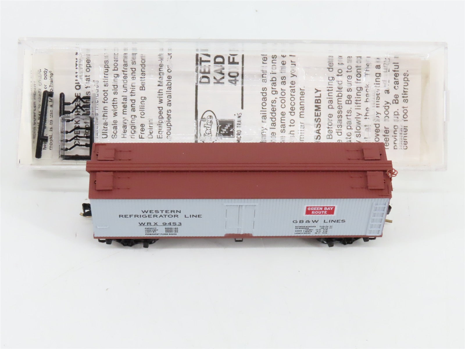 N Scale Micro-Trains MTL 49320 WRX Western Refrigerator Line 40' Reefer 9453 RTR