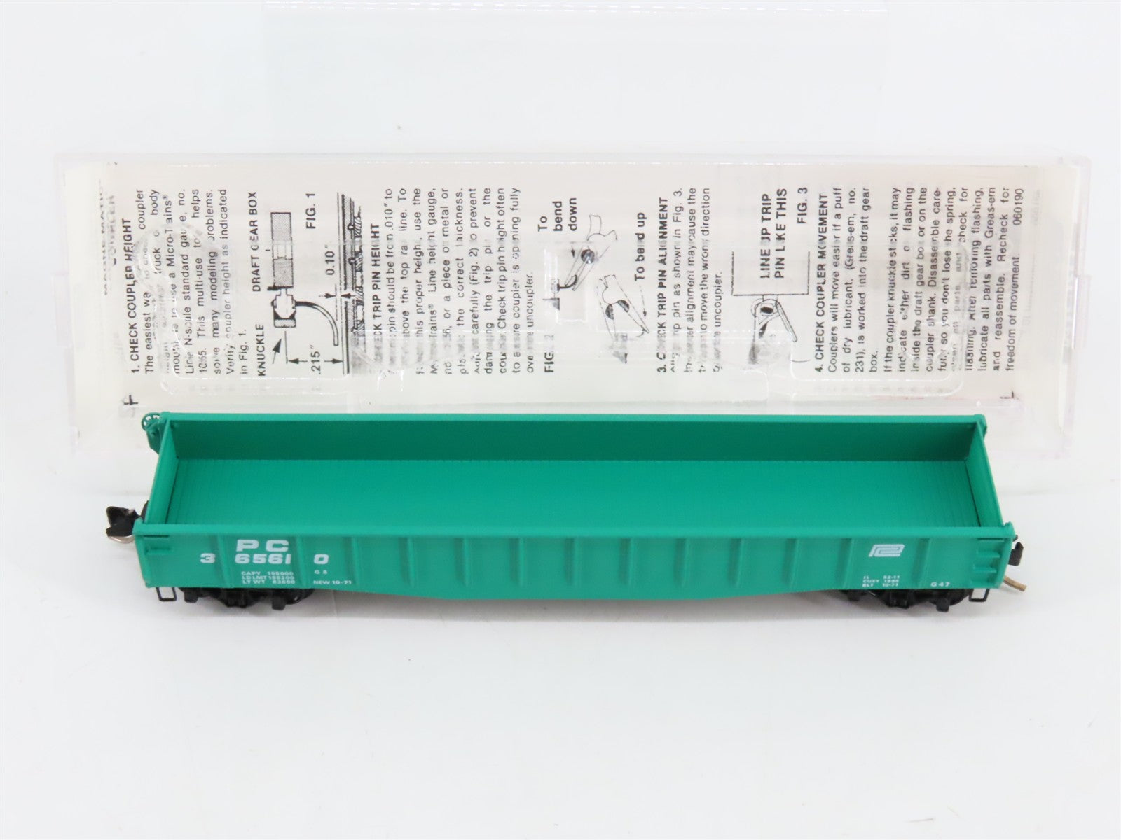 N Scale Micro-Trains MTL 46060 PC Penn Central 50' Flat Car 365610 RTR