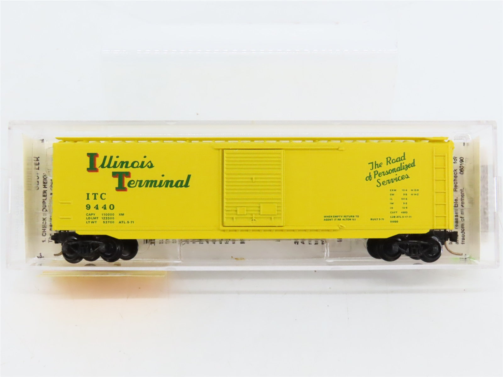 N Scale Micro-Trains MTL 31010 ITC Illinois Terminal 50' Box Car 9440 RTR