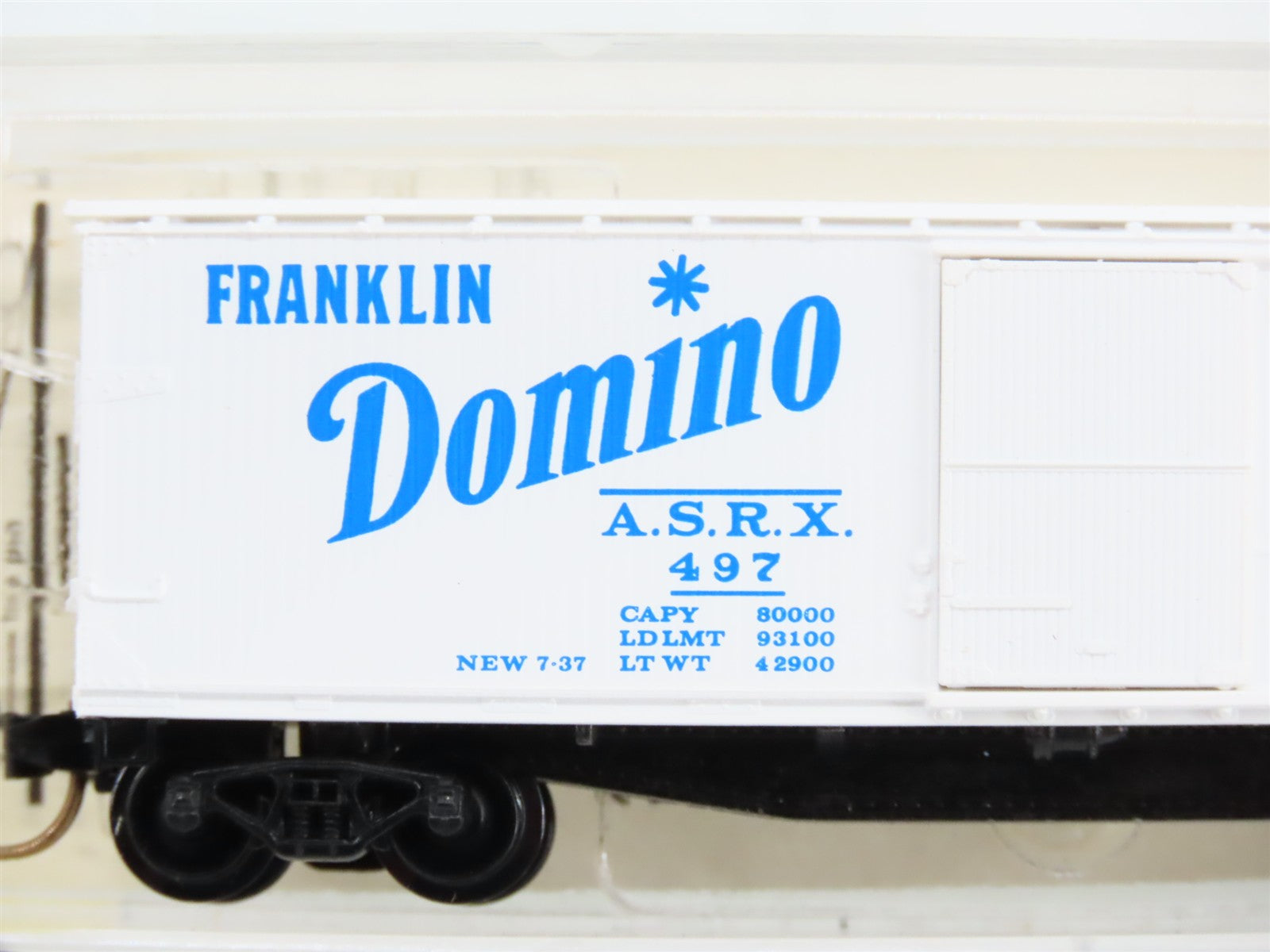 N Scale Micro-Trains MTL 42020 ASRX Domino Sugars 40' Box Car 497 RTR