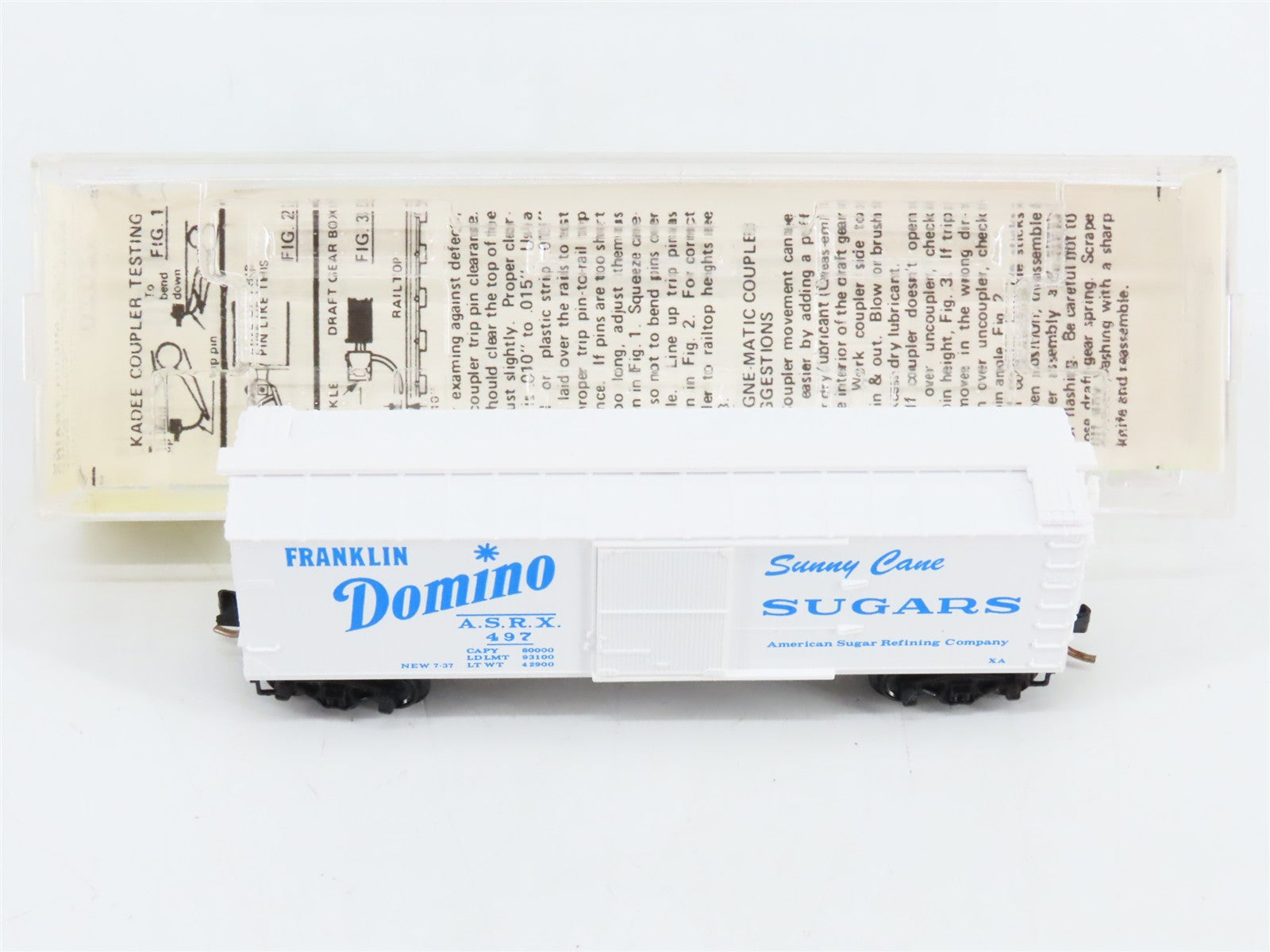 N Scale Micro-Trains MTL 42020 ASRX Domino Sugars 40' Box Car 497 RTR