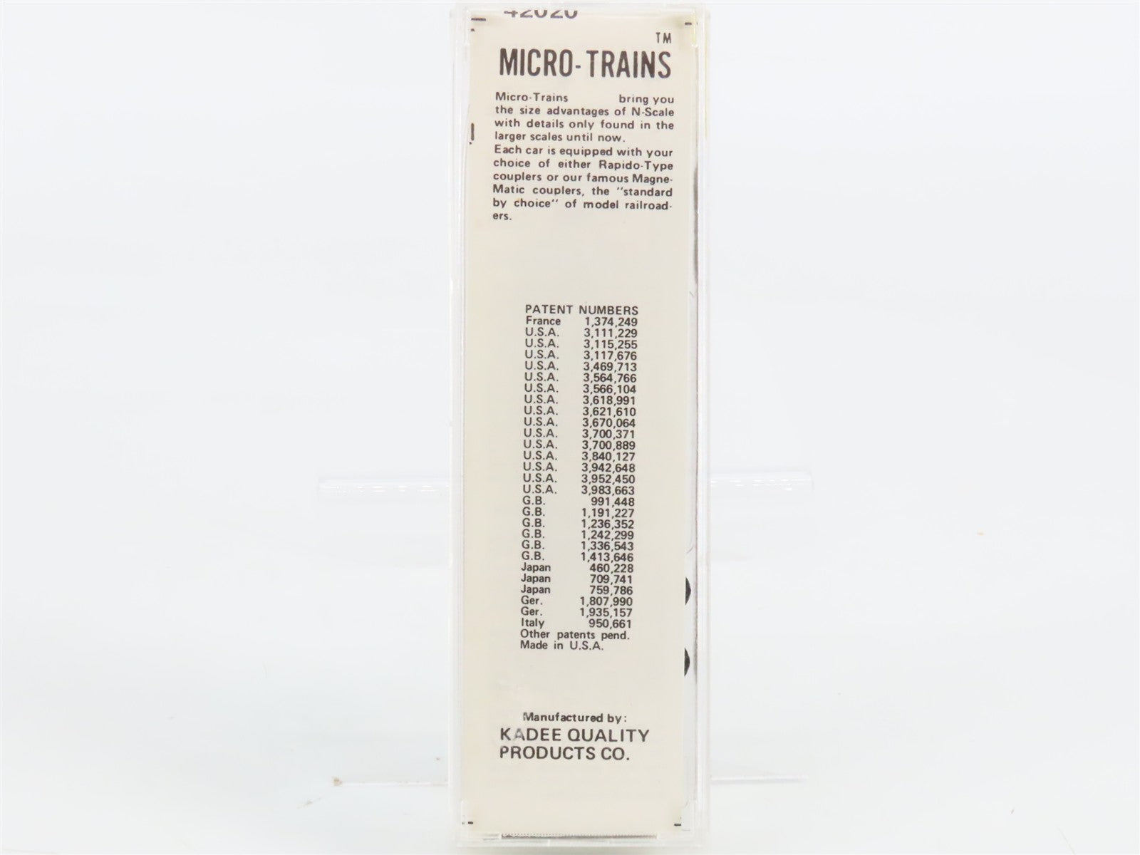 N Scale Micro-Trains MTL 42020 ASRX Domino Sugars 40' Box Car 497 RTR
