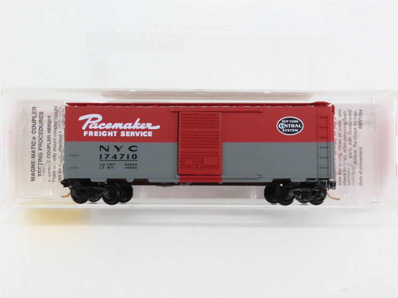 N Scale Micro-Trains MTL 20240 NYC New York Central 40' Box Car 174710 RTR