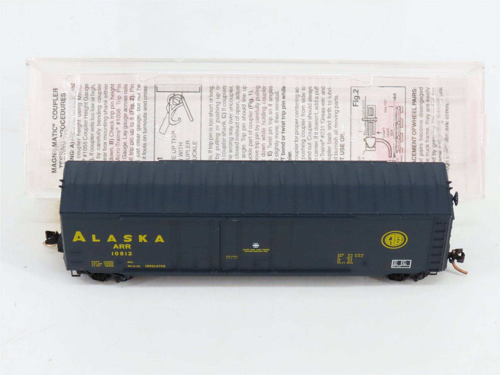 N Scale Micro-Trains MTL 75010 ARR Alaska Railroad 50' Plug Door Box Car RTR