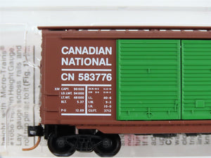 N Scale Micro-Trains MTL 23070 CN Canadian National 40' Box Car 583776 RTR