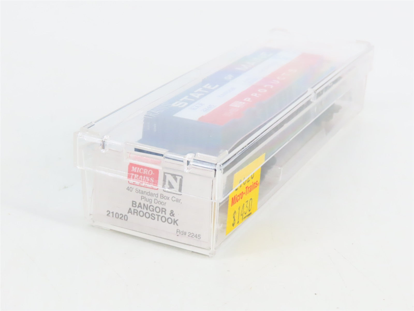 N Scale Micro-Trains MTL 21020 BAR Bangor & Aroostook 40' Plug Door Box Car RTR