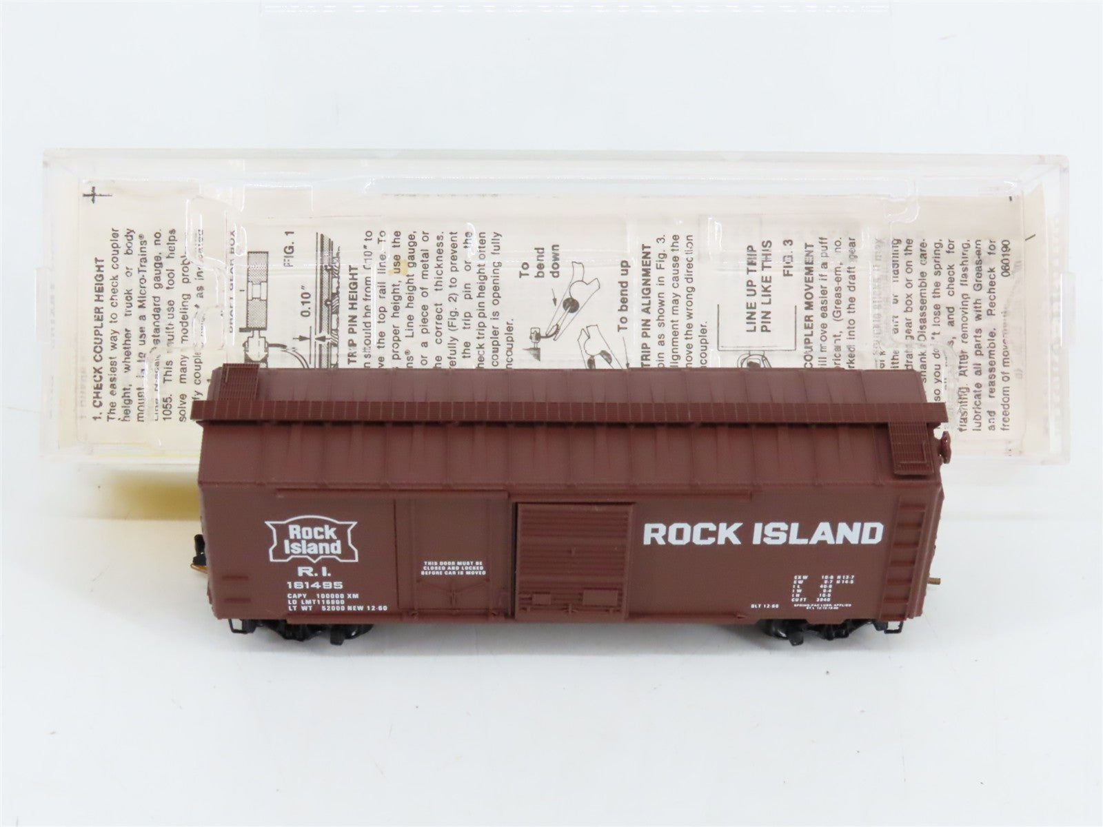 N Scale Micro-Trains MTL 22060 Rock Island 40' Plug and Sliding Door Box Car RTR