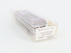N Scale Micro-Trains MTL 22060 Rock Island 40' Plug and Sliding Door Box Car RTR