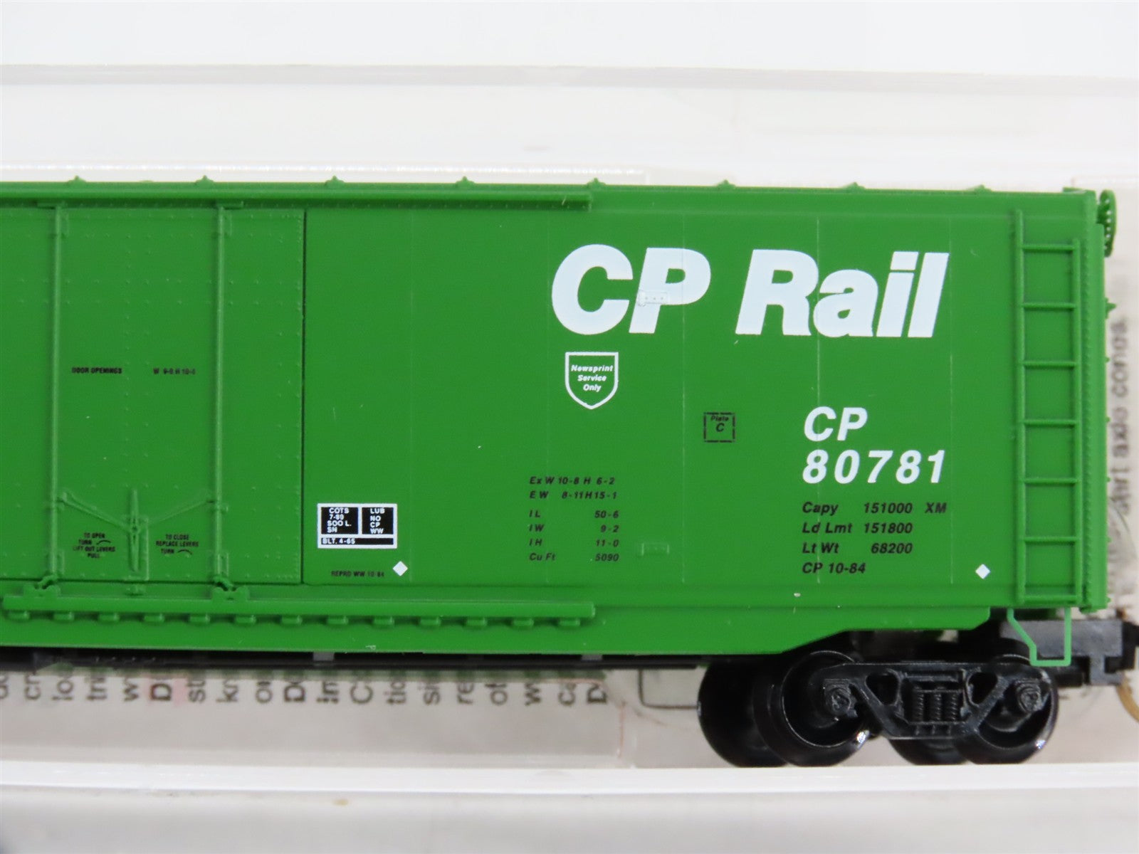N Scale Micro-Trains MTL 38250 CP Canadian Pacific 50' Box Car 80781 RTR