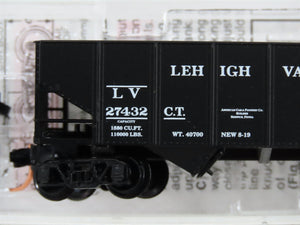 N Scale Micro-Trains MTL 56330 LV Lehigh Valley 33' 2-Bay Hopper 27432 RTR
