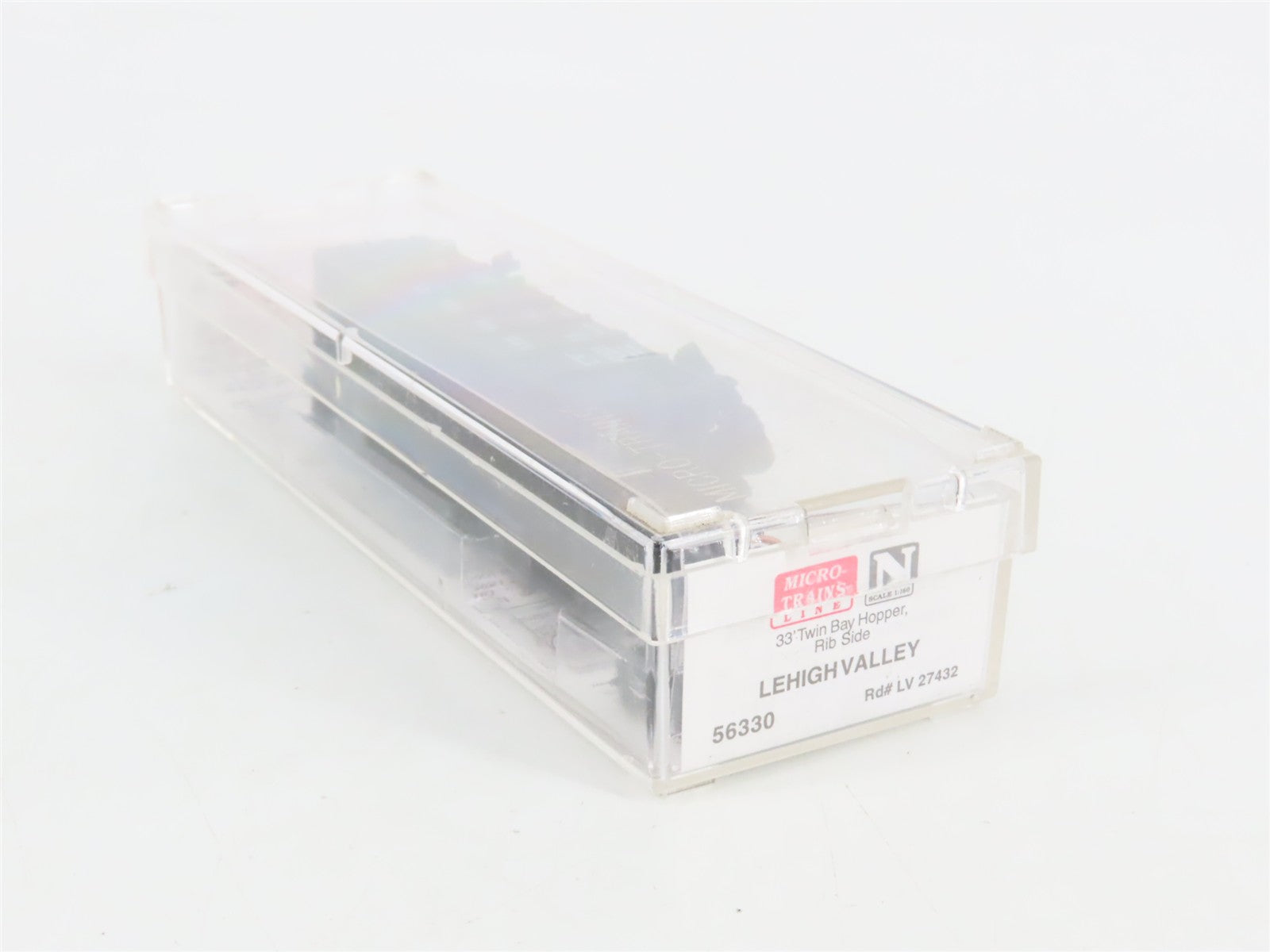 N Scale Micro-Trains MTL 56330 LV Lehigh Valley 33' 2-Bay Hopper 27432 RTR