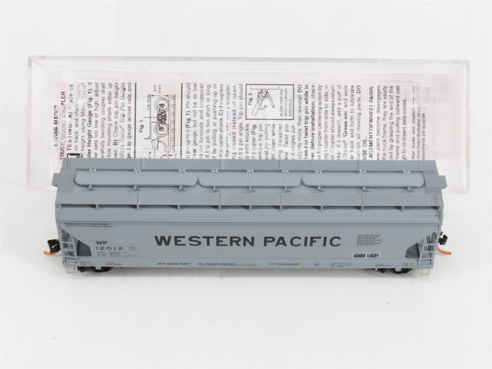 N Scale Micro-Trains MTL 09400370 WP Western Pacific 3-Bay Covered Hopper RTR