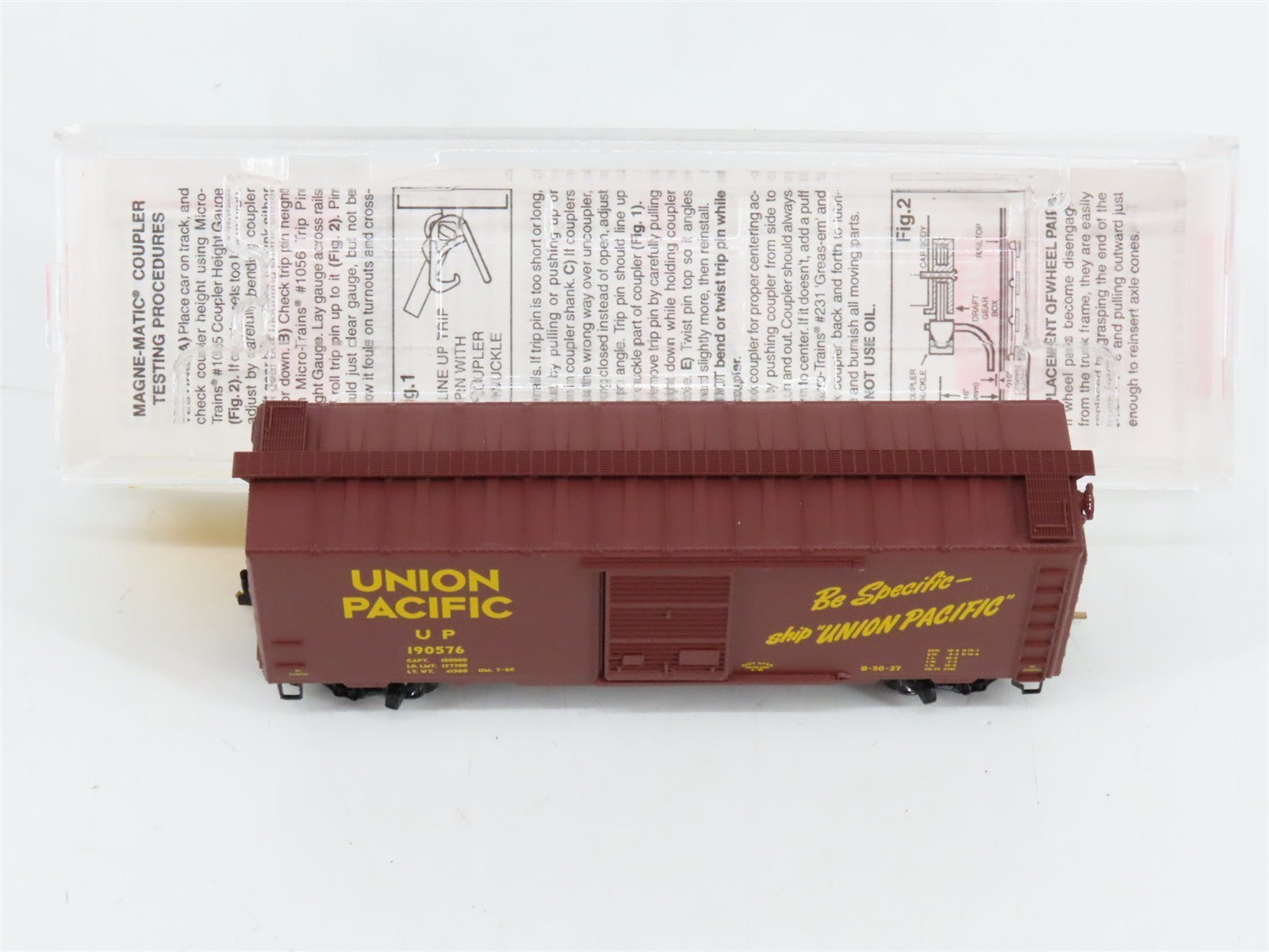 N Scale Micro-Trains MTL 20070 UP Union Pacific 40' Single Door Box Car #190576