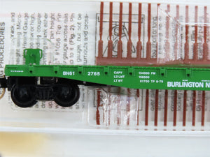 N Scale Micro-Trains MTL 45200 BN Burlington Northern 50' Flat Car 612765 RTR