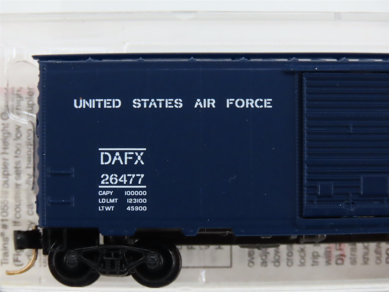 N Scale Micro-Trains MTL 20446 DAFX United States Air Force 40' Box Car RTR