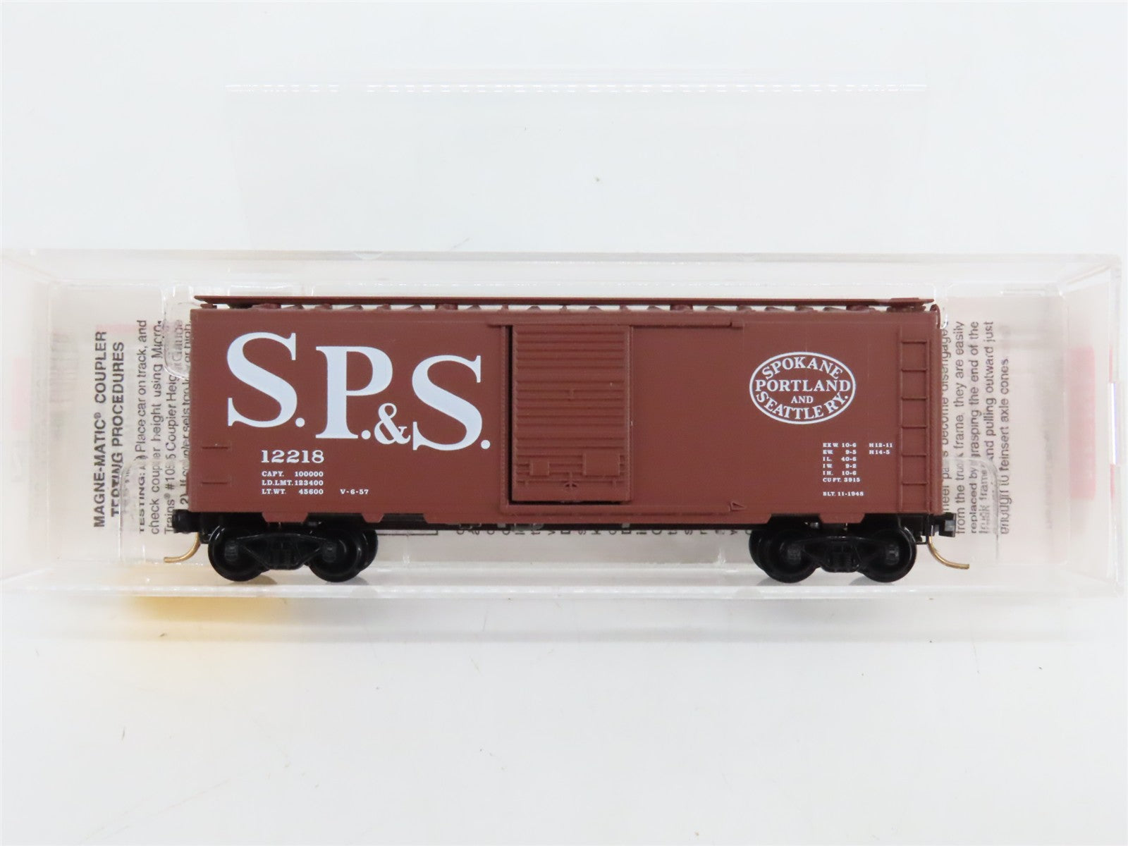 N Scale Micro-Trains MTL 20850 Spokane, Portland & Seattle 40' Box Car RTR