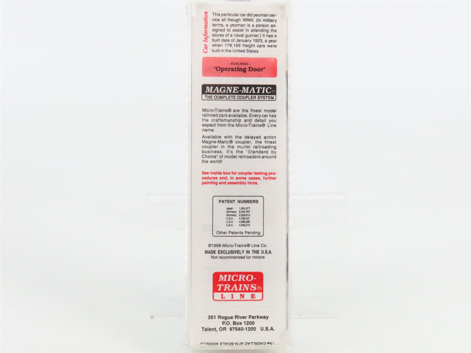 N Scale Micro-Trains MTL 39170 C&O Chesapeake & Ohio 40' Box Car 84827 RTR