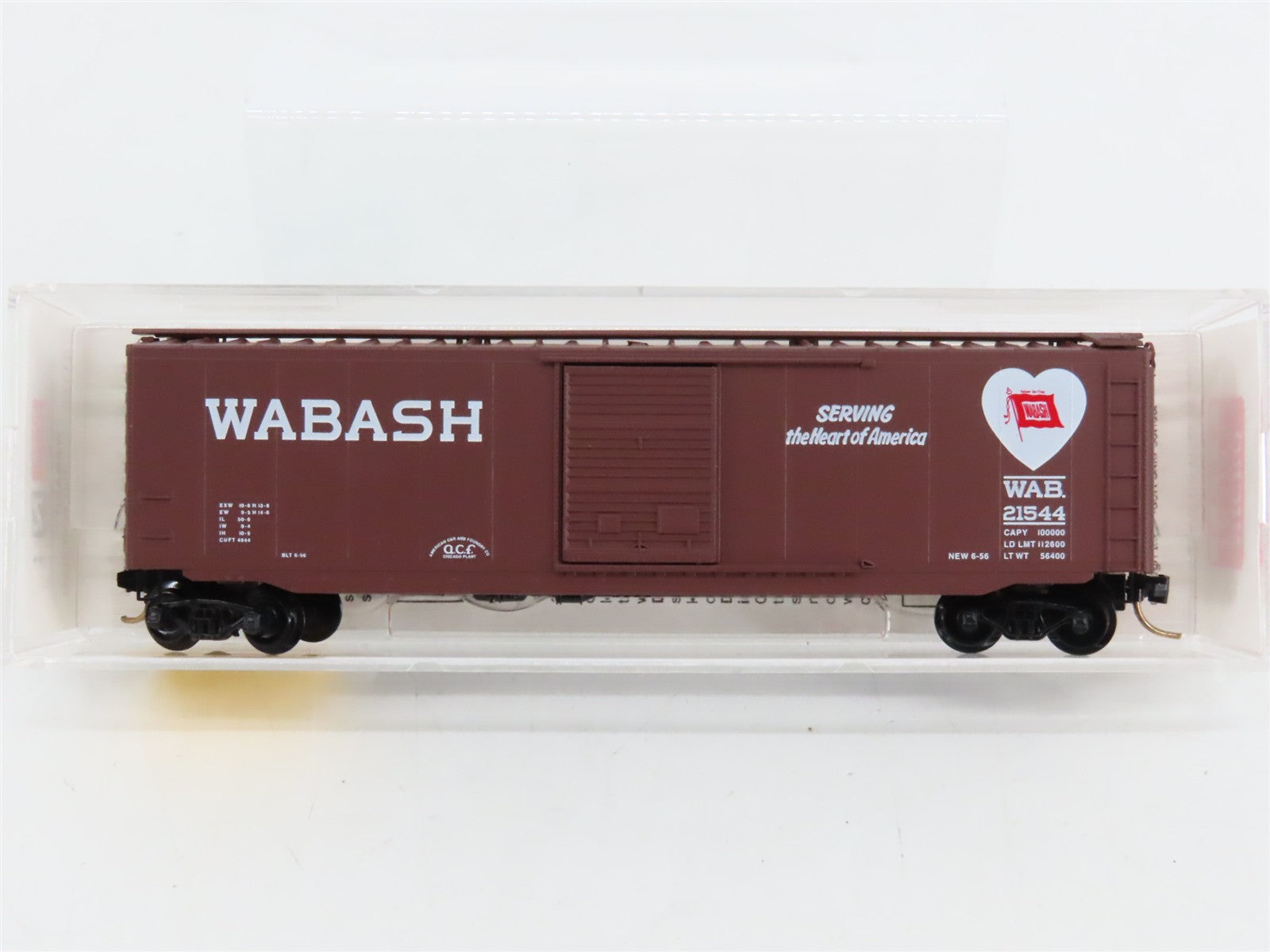 N Scale Micro-Trains MTL 31150 WAB Wabash 50' Box Car 21544 RTR