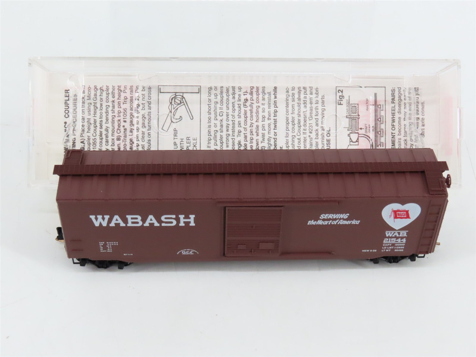 N Scale Micro-Trains MTL 31150 WAB Wabash 50' Box Car 21544 RTR